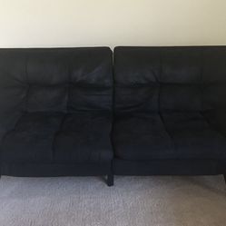 Mainstays Memory Foam Futon, Black, 72” 