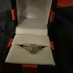 1 CT diamond Engagement Ring Set