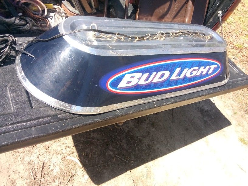 Rare Vintage Bud Light Pool Table Lamp.