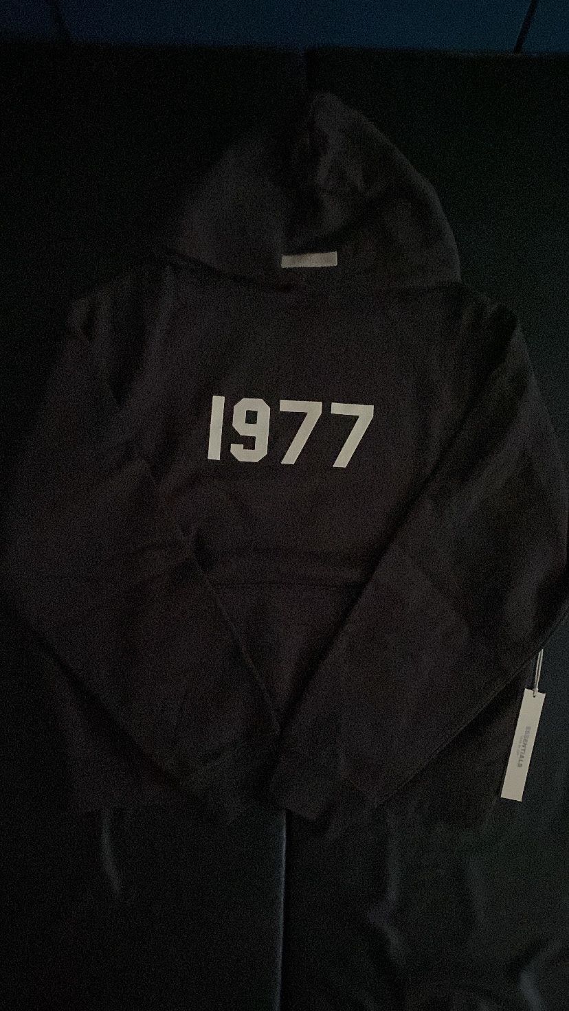 1977 Black Essentials Hoodie