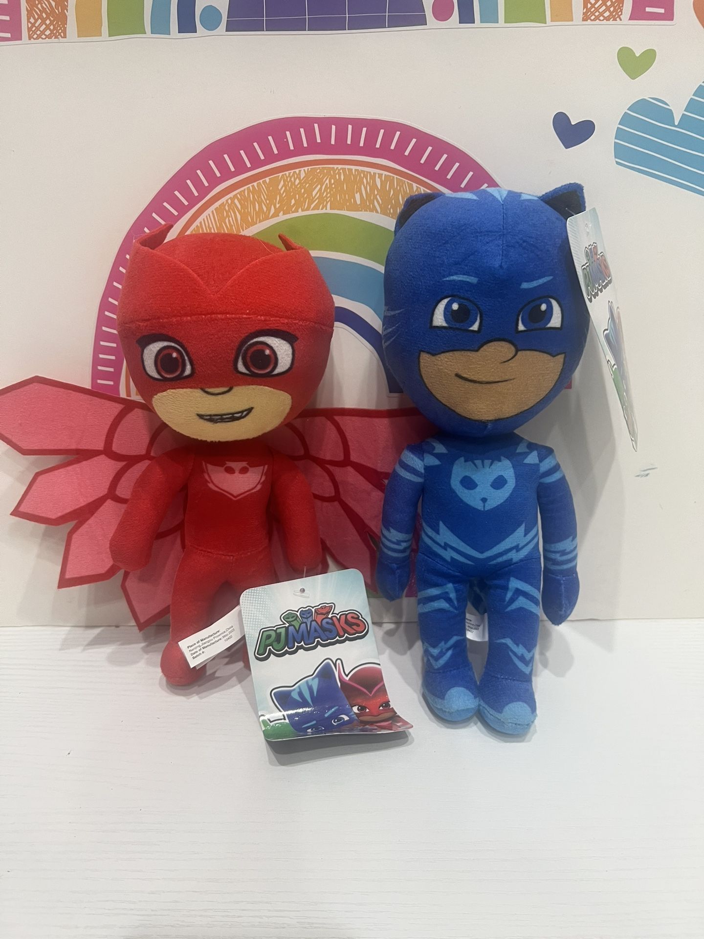 PJ MASK & OWLETTE 9 INCH NEW PLUSH WITH TAGS