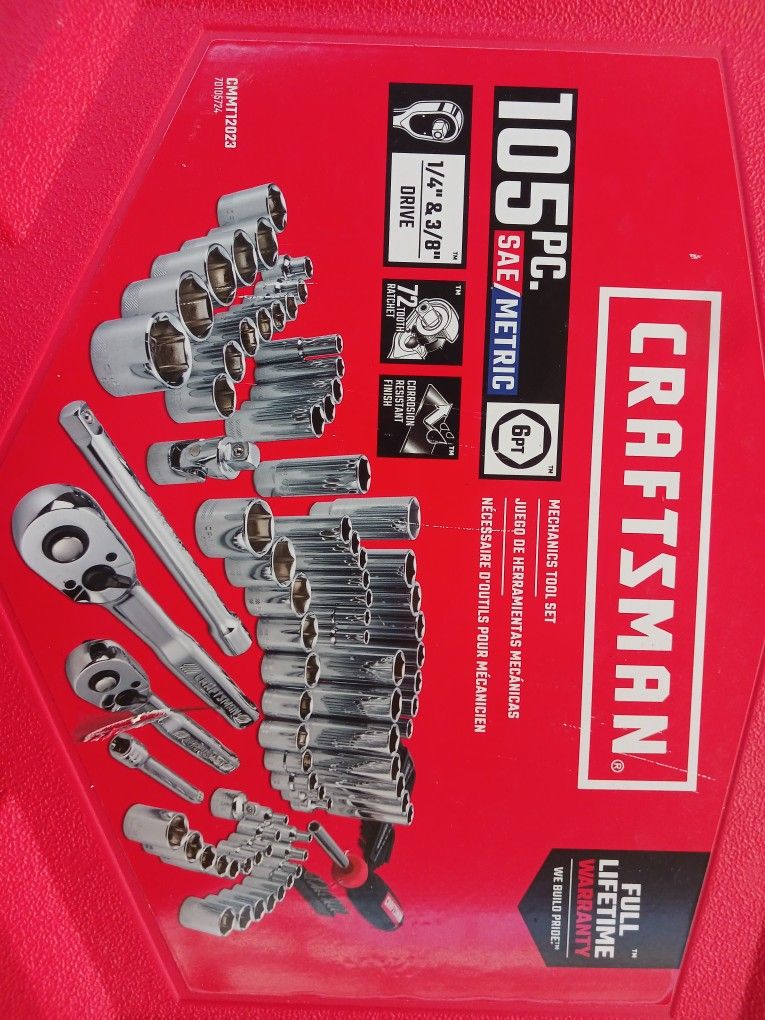 Craftsman Tool Box Only 74 Pcs Standard And Metric