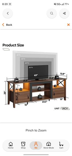 TV stand with led lights