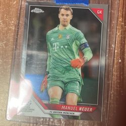 Champions League Card Manuel Neuer Topps Chrome of Soccer