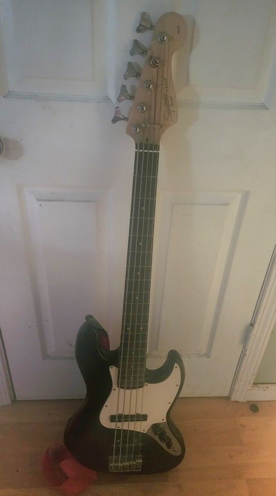 Fender Squire 5 String J Bass Guitar