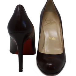 Christian Louboutin Purple Plum Leather Heels sz 37