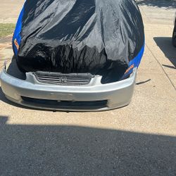 97-99 Honda Civic Sedan Front Bumper 