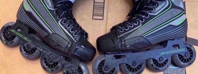 Tour Code 9 Eviction XT Tricoil System Inline Skates Hockey Roller Blades Size 7