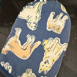 Cute Dog Print Oven Mitt | Heat Resistant Kitchen Glove
