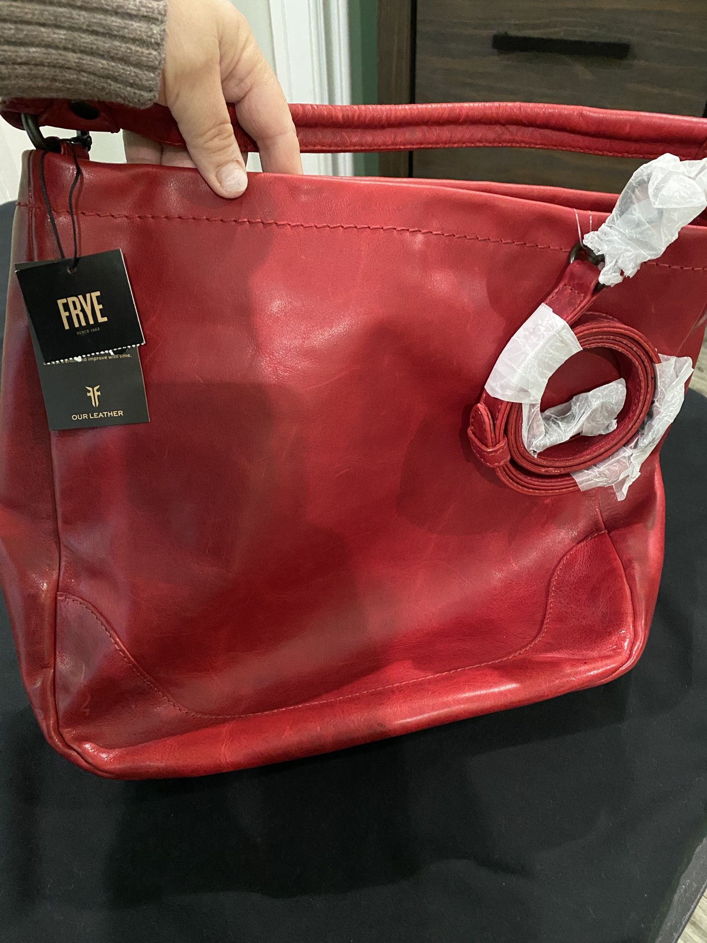 Red Frye Bag