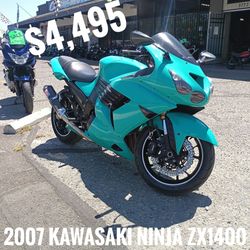 2007 Kawasaki Ninja ZX14 $4,495 cash price plus taxes and fees