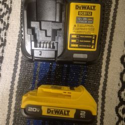New Charger And Like New 2ah Dewalt Battery