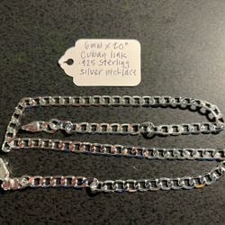 Xmas Special- New 6mm x 20” .925 Sterling Silver Necklace 