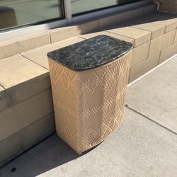 Mid-Century Wicker Harvey Hamper