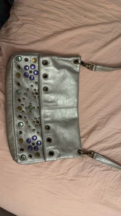 Steve Madden silver studded shoulder bag