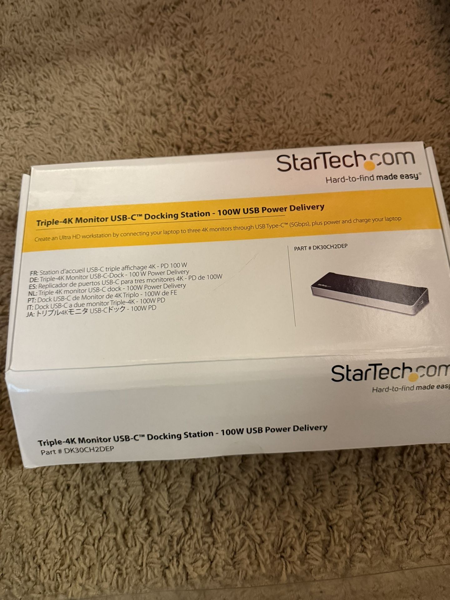 StarTech Triple-4k Monitor USB-C Docking Station
