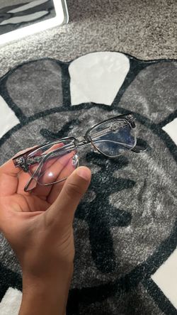 Chrome heart glasses