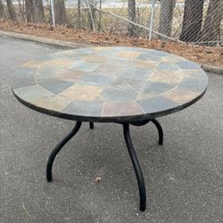 Round Mosaic Stone Table 
