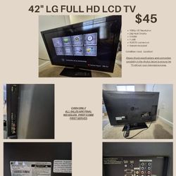 42" LG Full HD LCD TV