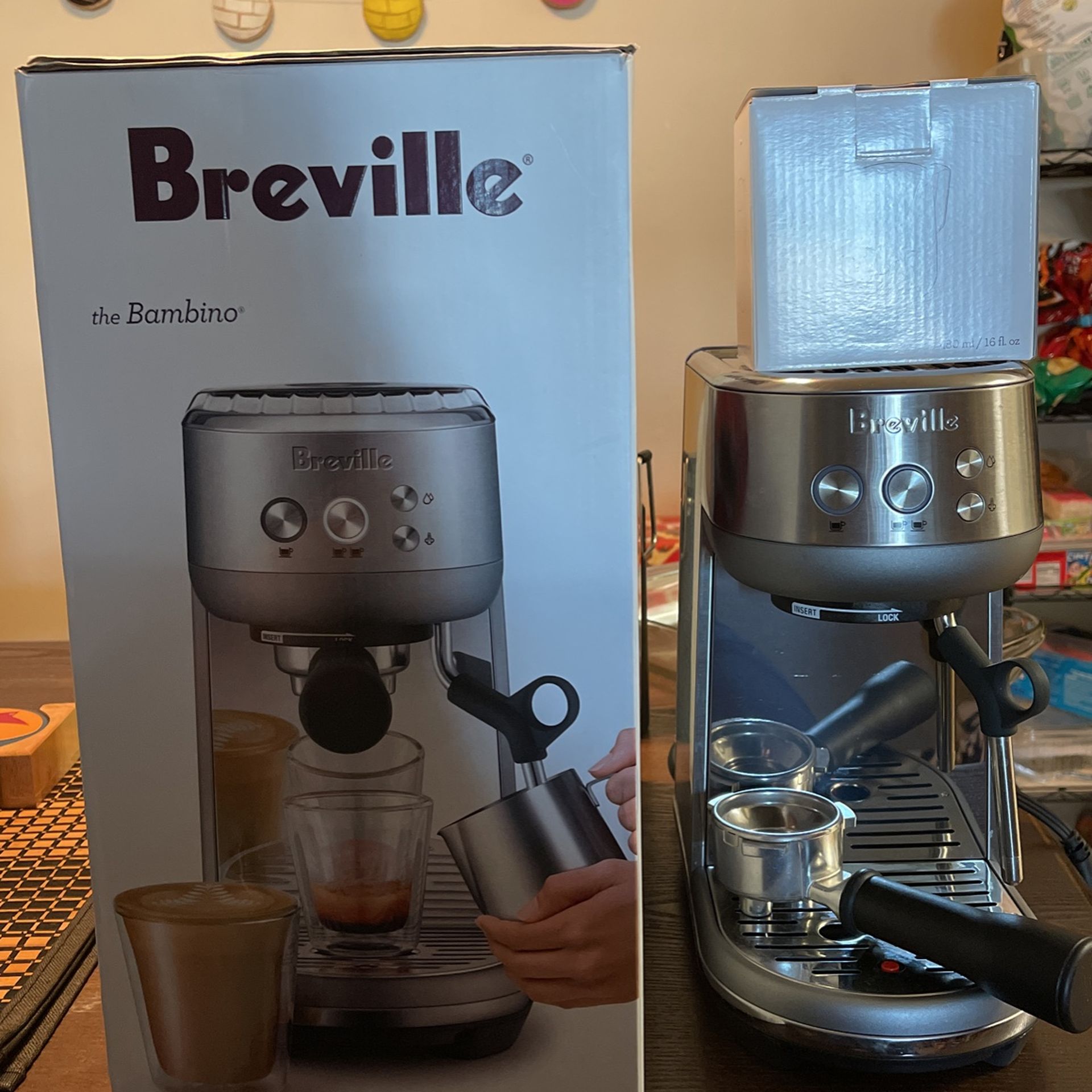 Used Breville Bambino Espresso Maker With Box And User Manuals
