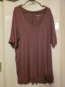 Torrid Mauve Berry V-Neck Women's Top