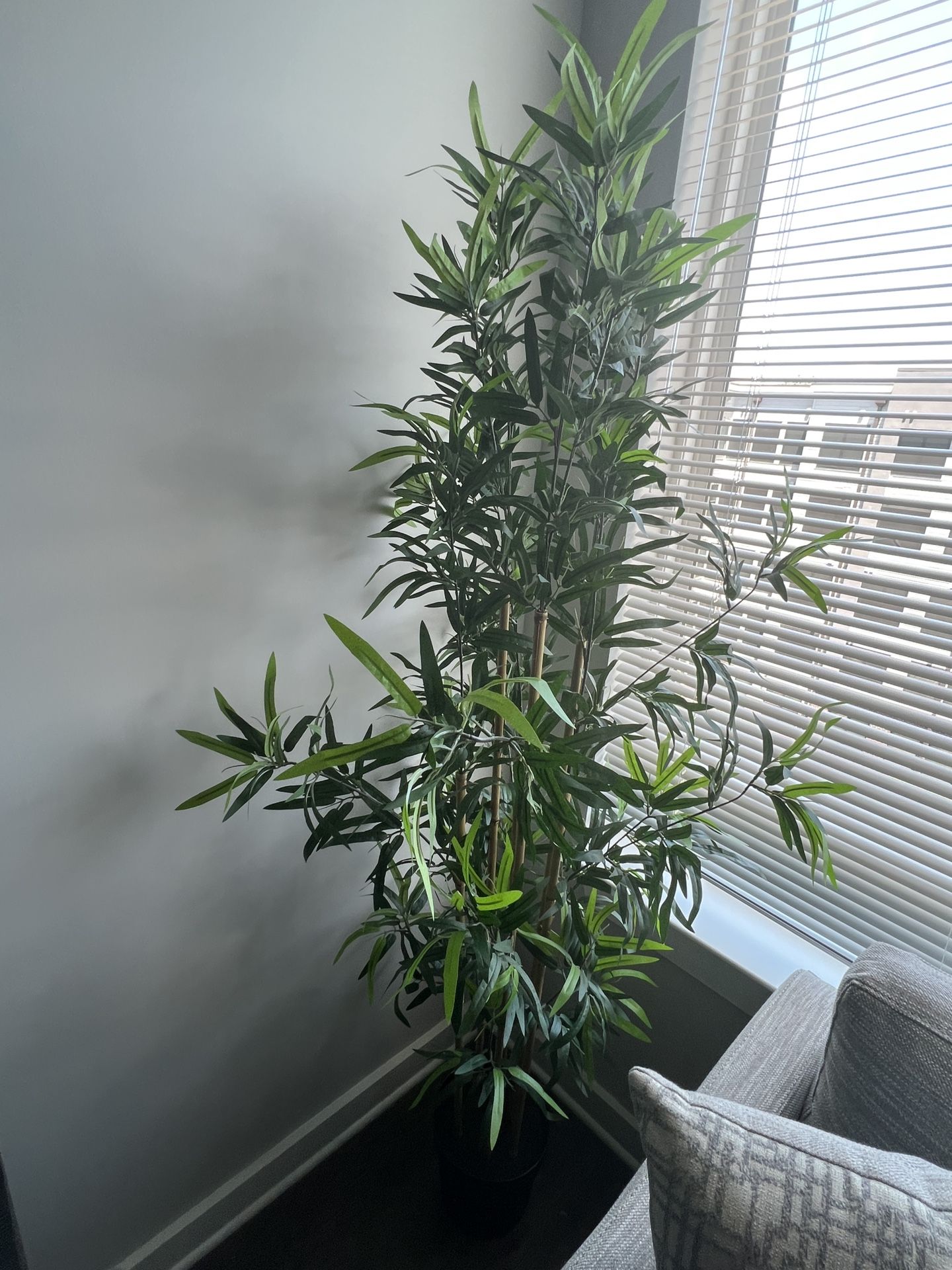 Tall, Faux Bamboo Plant
