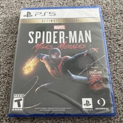 PS5 Spider Man Miles Morales Ultimate Game Disc Brand New Sealed 