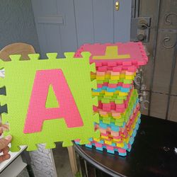 Foam alphabet for floor