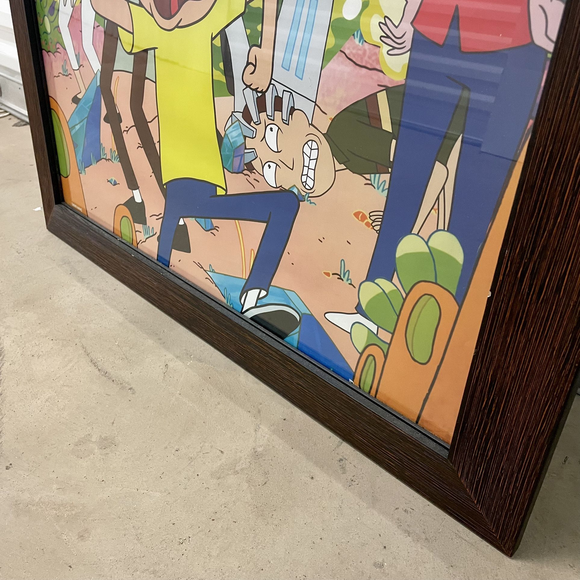 Rick & Morty Large Framed Print