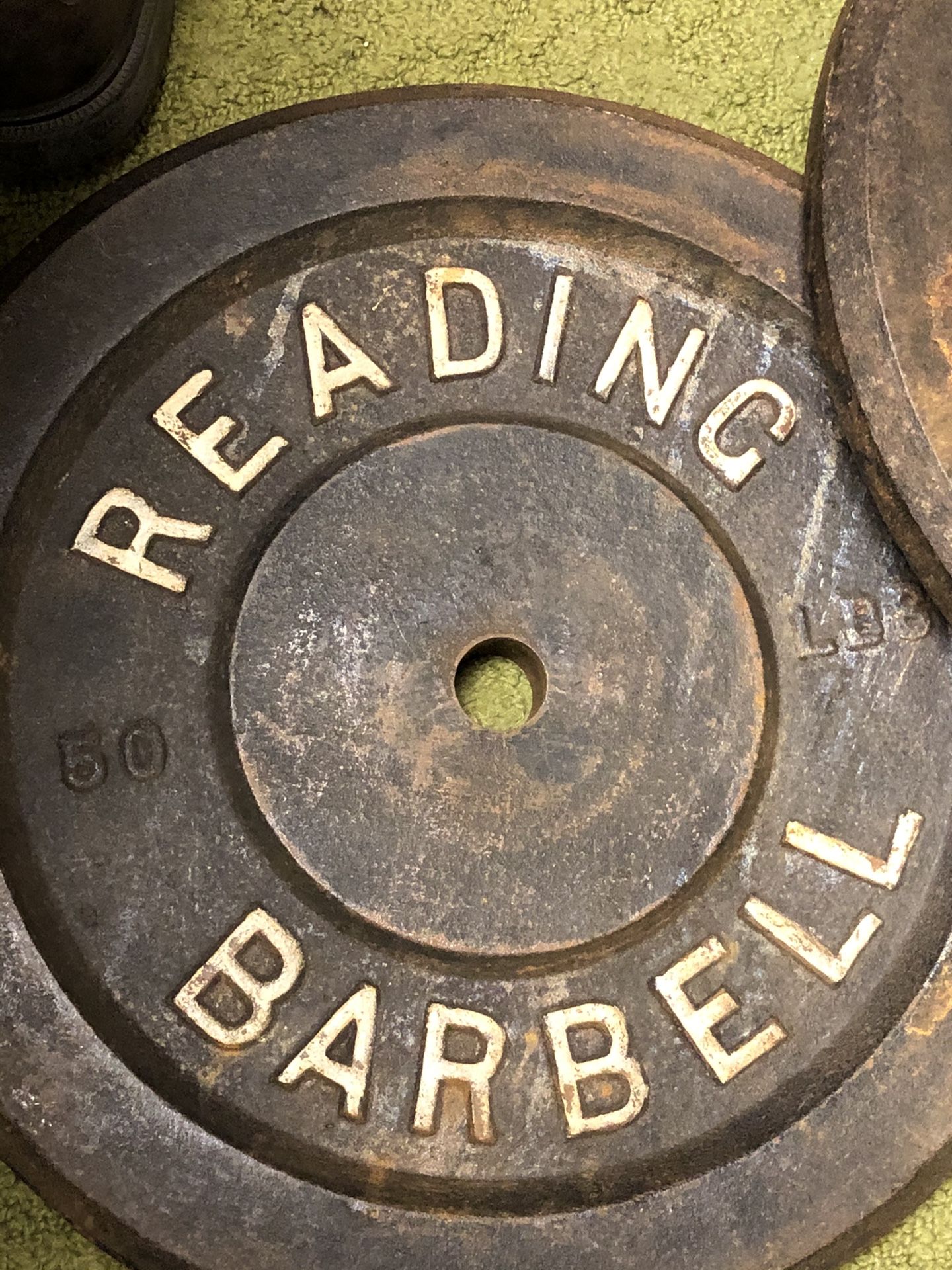 Standard weights for sale 2 plates 50 pounds