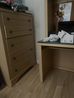 Dresser, Desk, Headboard