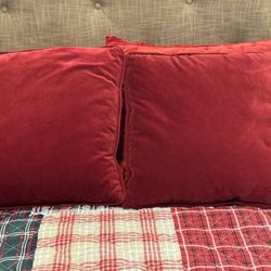 Cherry Red Pillows