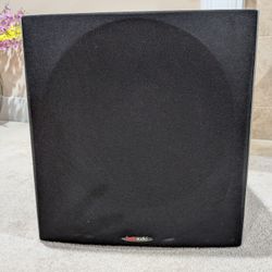 Polk Audio PSW505 12" Powered Subwoofer - Deep Bass Impact & Distortion-Free Sound, Up to 460 Watts, Easy Integration with Home Theater Systems, Black