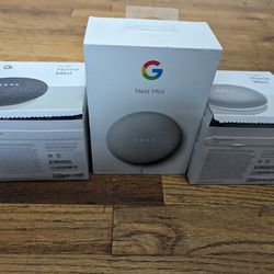 3 Google Mini Speakers 