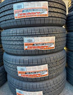 235/60/18 Arroyo vendo un set de llantas nuevas con 50,000 millas de garantía ✅🤩I am selling a set of new tires with a 50,000 mile warranty ✅