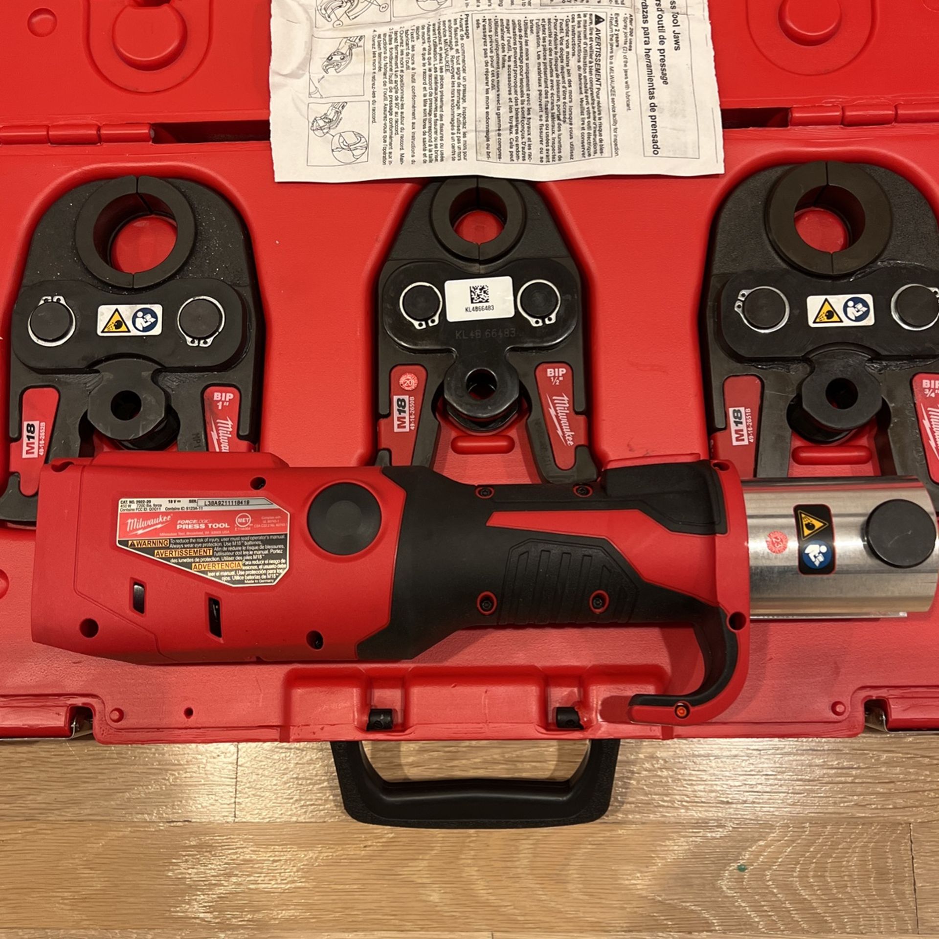 Milwaukee M18 Forcelogic Press Propress Black Iron Kit for Sale in West Covina, CA OfferUp