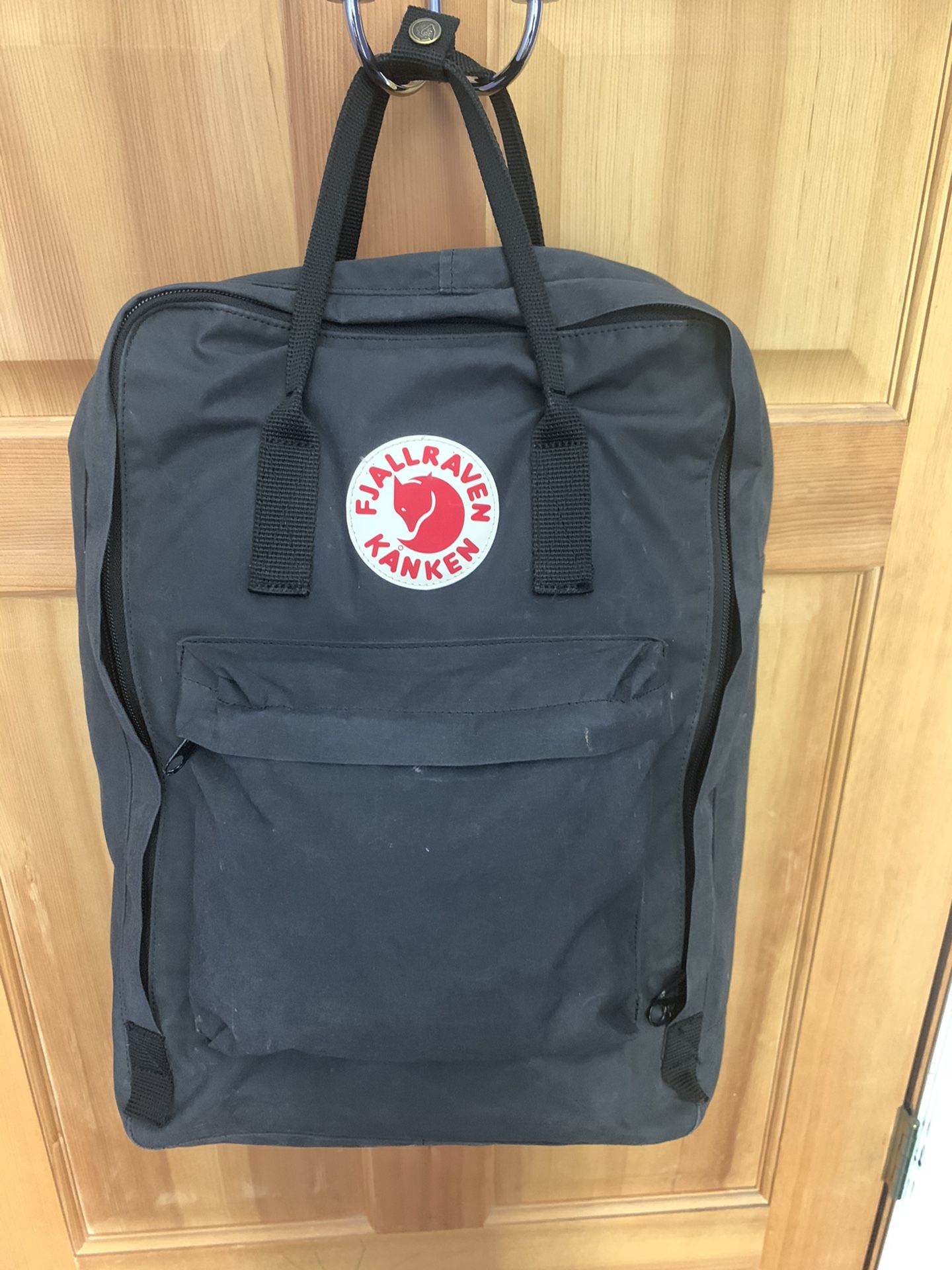 Black Fjallraven Kanken 17” Laptop Backpack