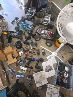 Rc cars and parts lot