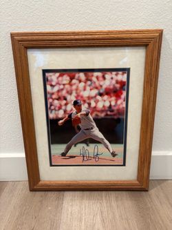 Nolan Ryan Signed Framed Baseball Photo