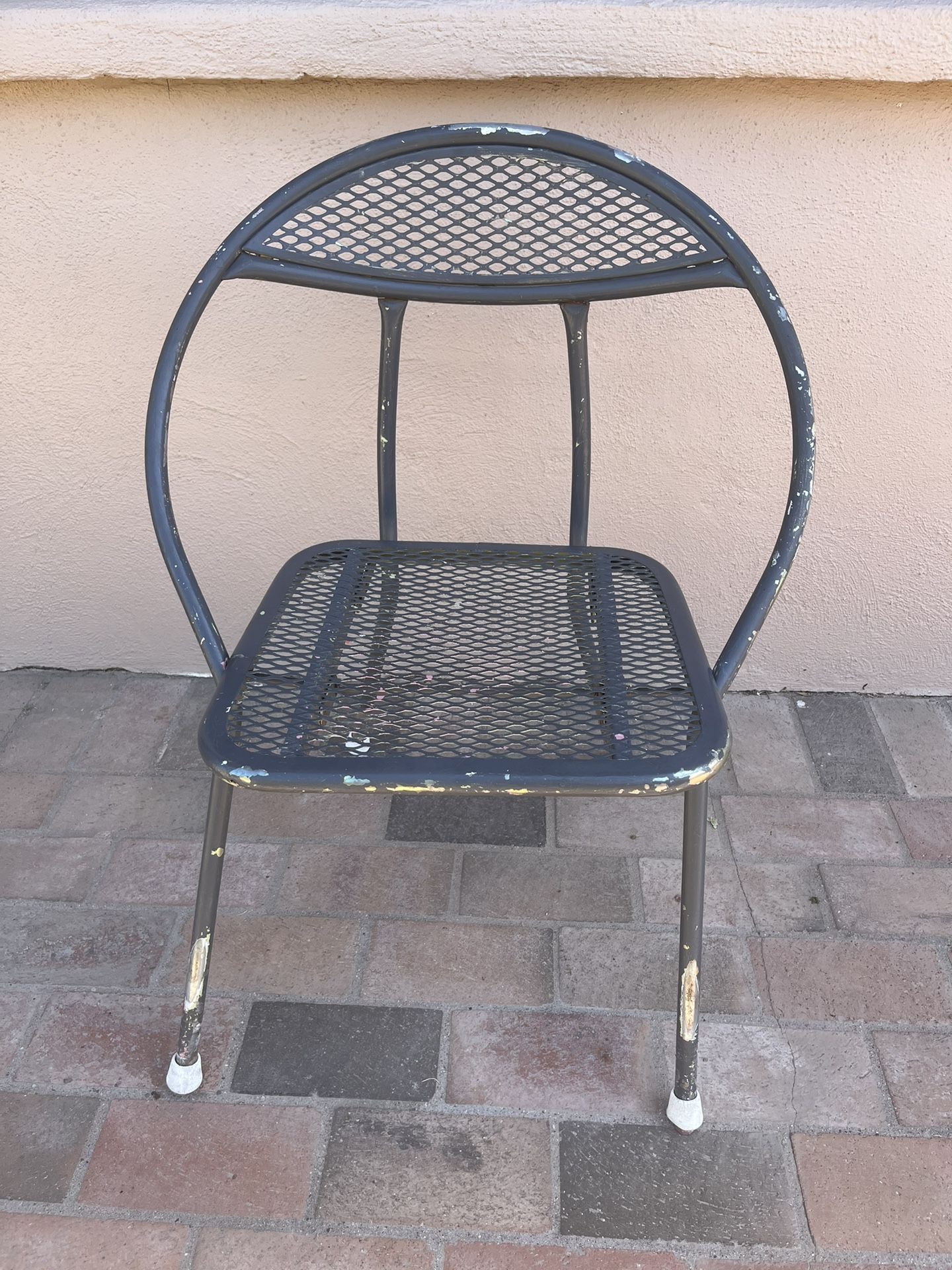 Vintage Salterini Style Metal Folding Lawn Chair