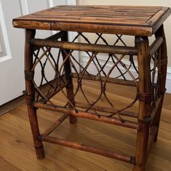 Bamboo end table