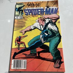Web of Spider-Man #9  MARVEL Comics 1985 NEWSSTAND, FN-