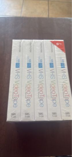 Memorex VHS T-120 Video Tapes 5-Pack