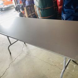 6 Ft Wood Folding Table 