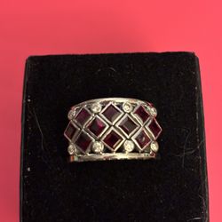 18 K White Gold Woman Ring