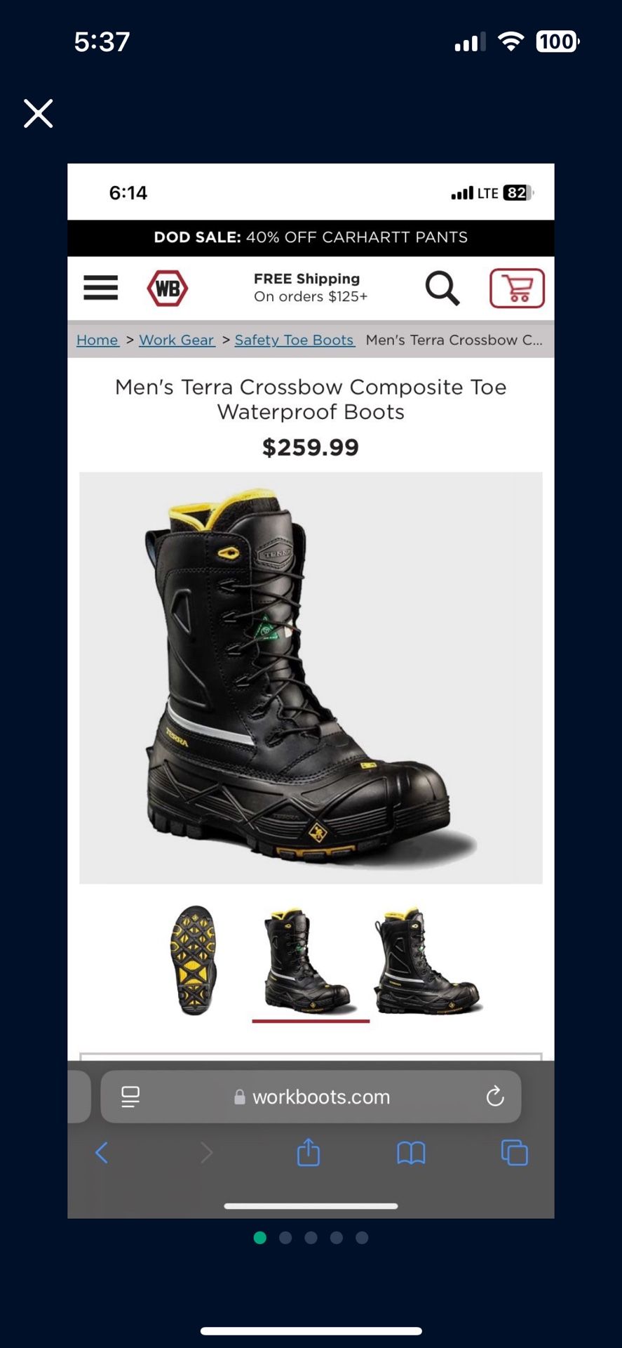 Heavy Duty Winter Work Boots 