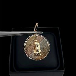 14k Tri-color Gold Pendant 