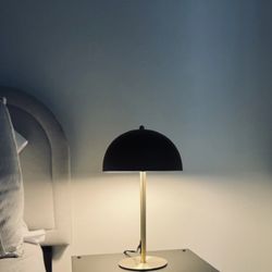Gold & Black mushroom lamp