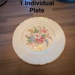 Vintage Stetson floral pattern plate