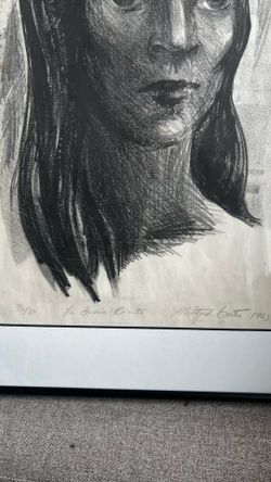 Whitford Carter "La India Bonita" 1963 Signed Intaglio Etching, 32/50